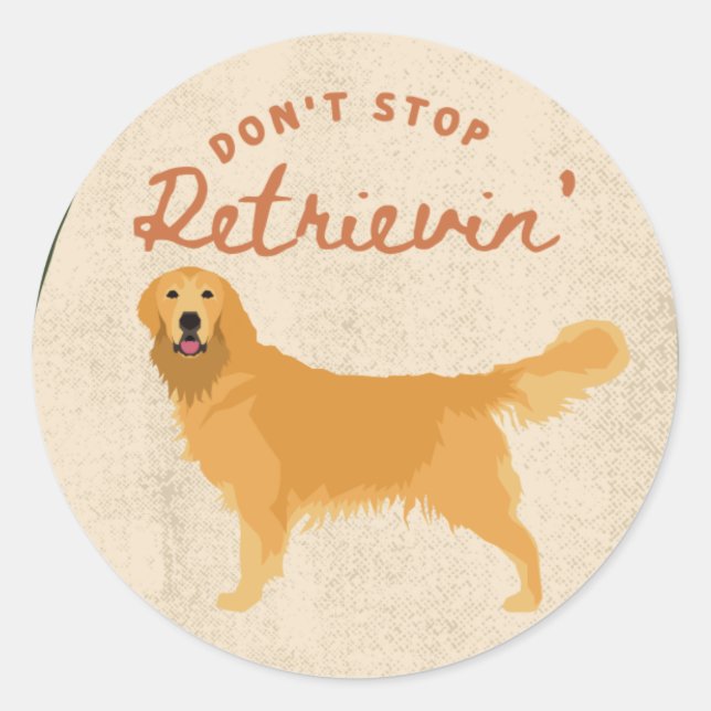 Rond Sticker de profil "N'arrêtez pas de récupérer" en  (Devant)