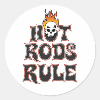 Rond Sticker de règle 3" Hot Rods