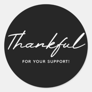 Rond Sticker de remerciement Merci