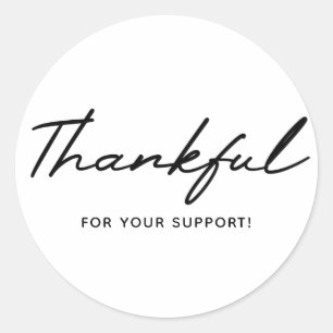 Rond Sticker de remerciement Merci
