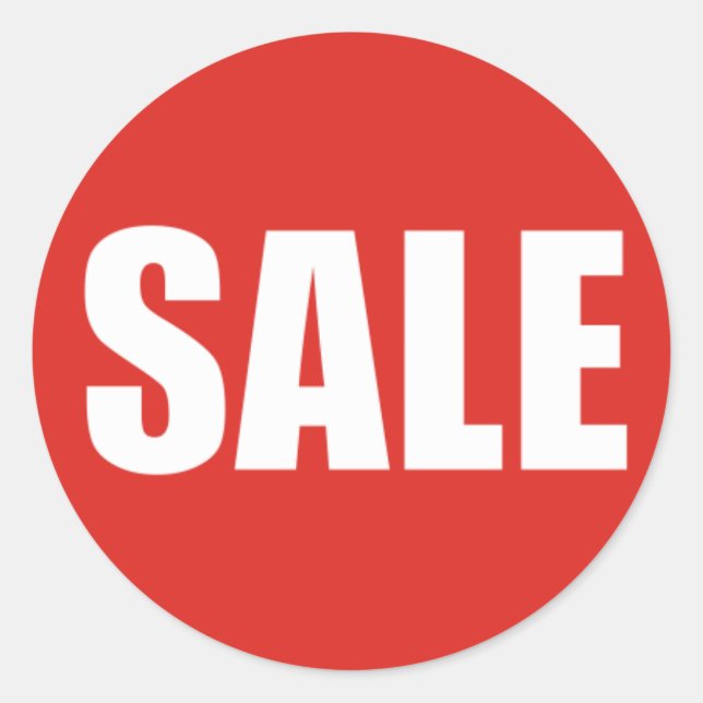 Rond Sticker de remise VENTE (Devant)