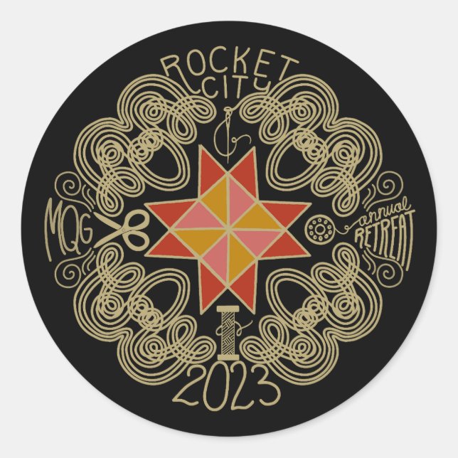 Rond Sticker de retraite RCMQG 2023 (Devant)