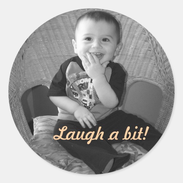 Rond Sticker de rire (Devant)