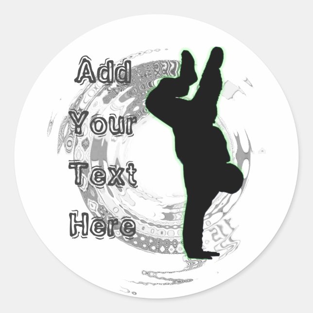 Rond Sticker de rupture personnalisable (Devant)