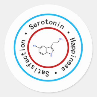 Rond Sticker de sérotonine