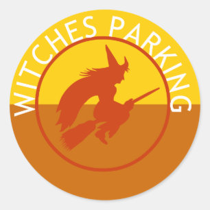 Rond Sticker de stationnement pour les sorcières Hallow