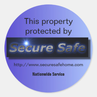Rond Sticker de surveillance de la sécurité à domicile