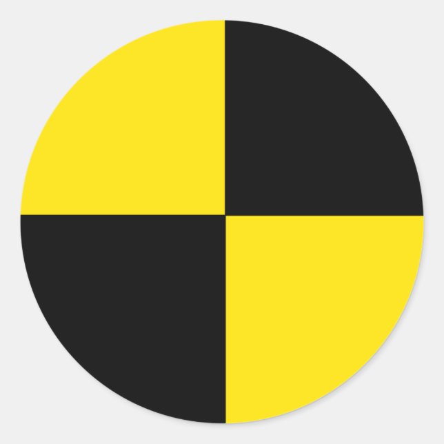 Rond Sticker de test de collision (Devant)