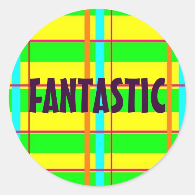 Rond Sticker de travail fantastique (Devant)