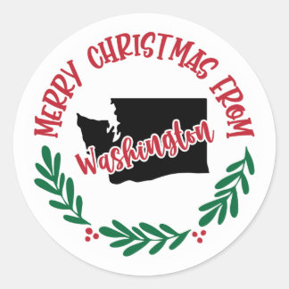 Rond Sticker de vacances de Washington