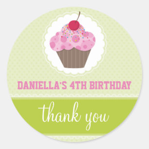 Rond STICKER DÉCORATIF :: cupcake 2