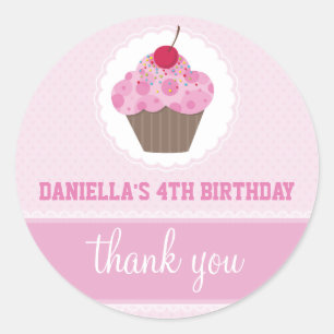 Rond STICKER DÉCORATIF :: cupcake 6