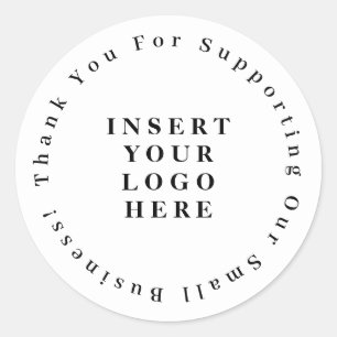 Rond Sticker d'entreprise Merci