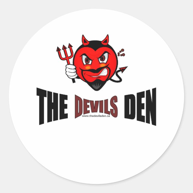 Rond Sticker Devils Den (Devant)
