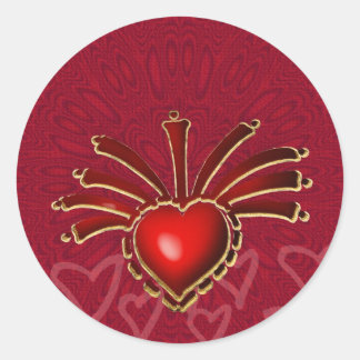 Rond Sticker d'explosion d'amour