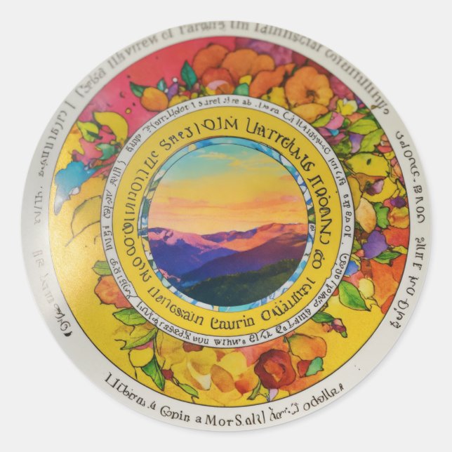 Rond Sticker d'expression en gras (Devant)