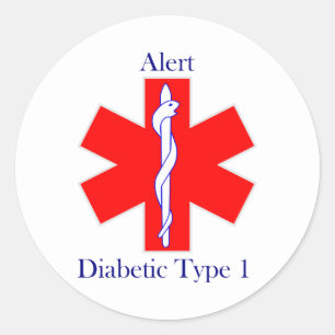 Rond Sticker Diabetic Type 1