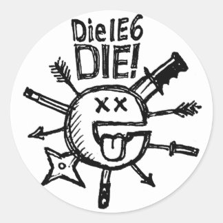 Rond Sticker DieIE6DIE Sketchnote