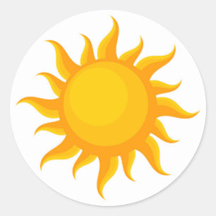 Rond Sticker d'illustration solaire