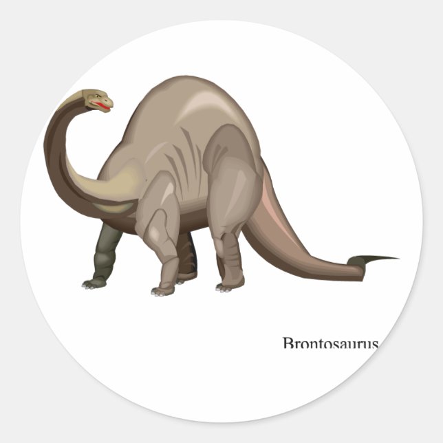 Rond Sticker Dinosaur (Devant)