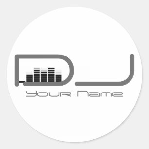 Rond Sticker DJ