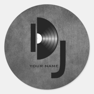 Rond Sticker DJ Vinyl