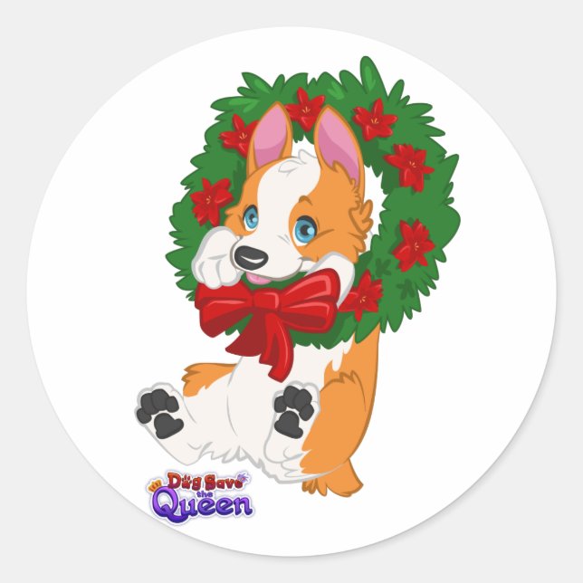 Rond Sticker Doggy Decor (Devant)