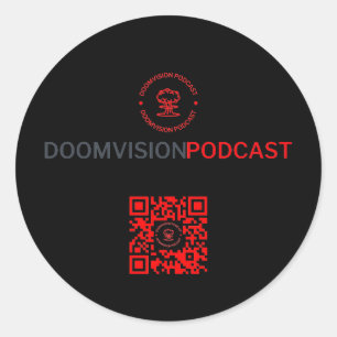 Rond Sticker DoomVision