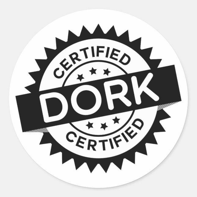 Rond Sticker Dork Certifié (Devant)