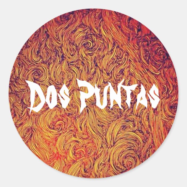 Rond Sticker Dos Puntas (Devant)