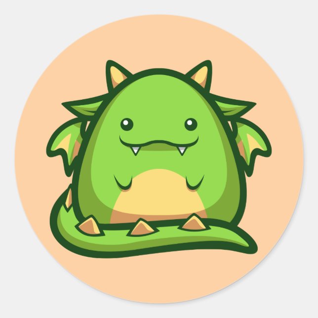Rond Sticker Dragon Chubs (Devant)