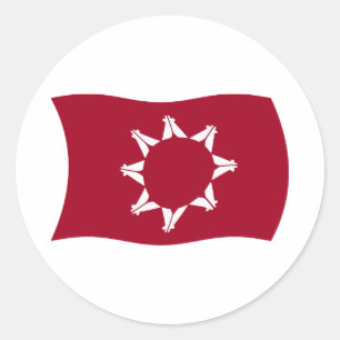 Rond Sticker Drapeau Oglala Lakota