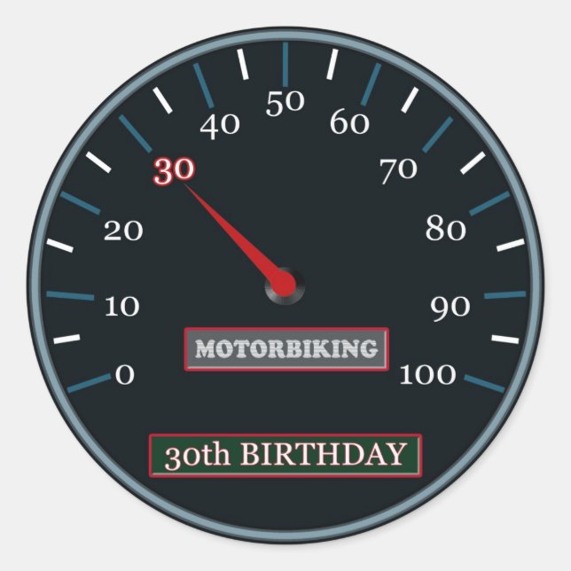 Rond Sticker du 30e anniversaire (Devant)