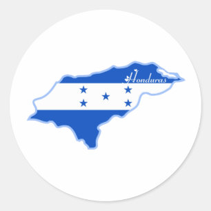 Rond Sticker du Honduras