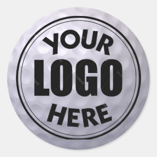 Rond Sticker du logo de la balle de golf