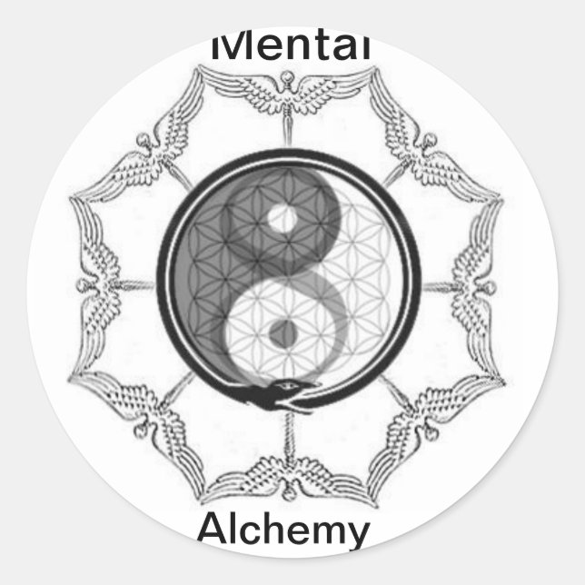 Rond Sticker du logo de l'alchimie mentale (Devant)