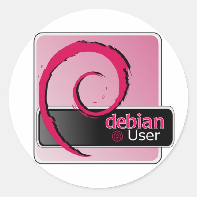 Rond Sticker du logo de l'utilisateur Debian (Devant)