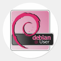 Sticker du logo de l'utilisateur Debian