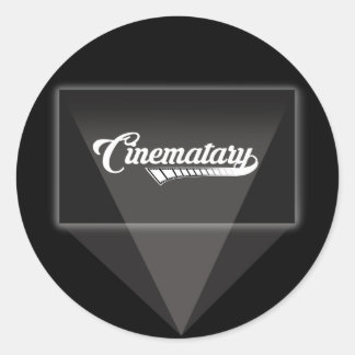 Rond Sticker du logo de projection