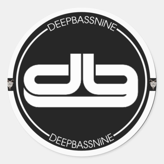 Rond Sticker du logo DEEPBASSNiNE (Devant)