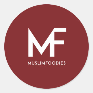 Rond Sticker du logo MuslimFoodies