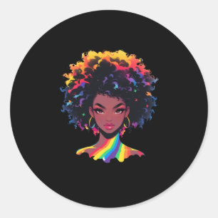 Rond Sticker du mois de la Black Woman Prith1