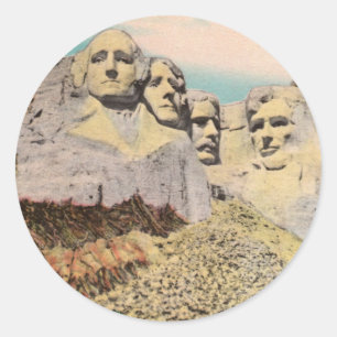 Rond Sticker du Mt. Rushmore