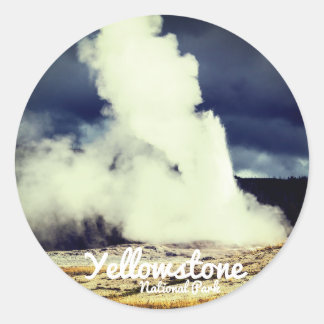 Rond Sticker du parc national Yellowstone