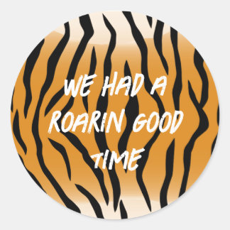 Rond Sticker du Tiger Party
