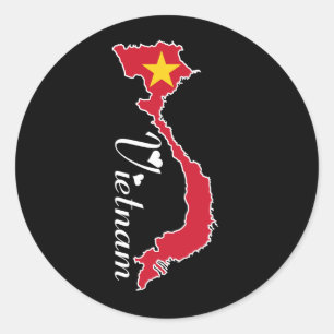 Rond Sticker du Vietnam
