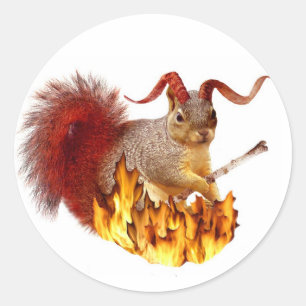 Rond Sticker écureuil Krampus