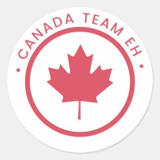 Rond Sticker Eh Équipe Canada