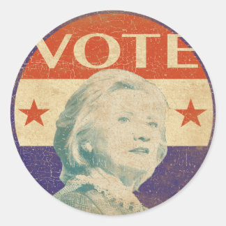 Rond Sticker électoral d'Hillary Clinton 2016