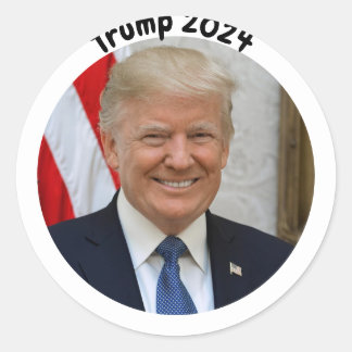 Rond Sticker électoral du président Donald Trump 2024